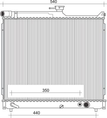 MAGNETI MARELLI radiatorius, variklio aušinimas 350213115800